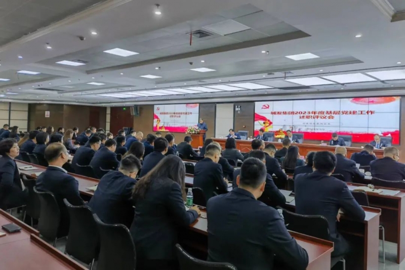 南康城發(fā)集團(tuán)召開2023年度基層黨建工作述職評議會